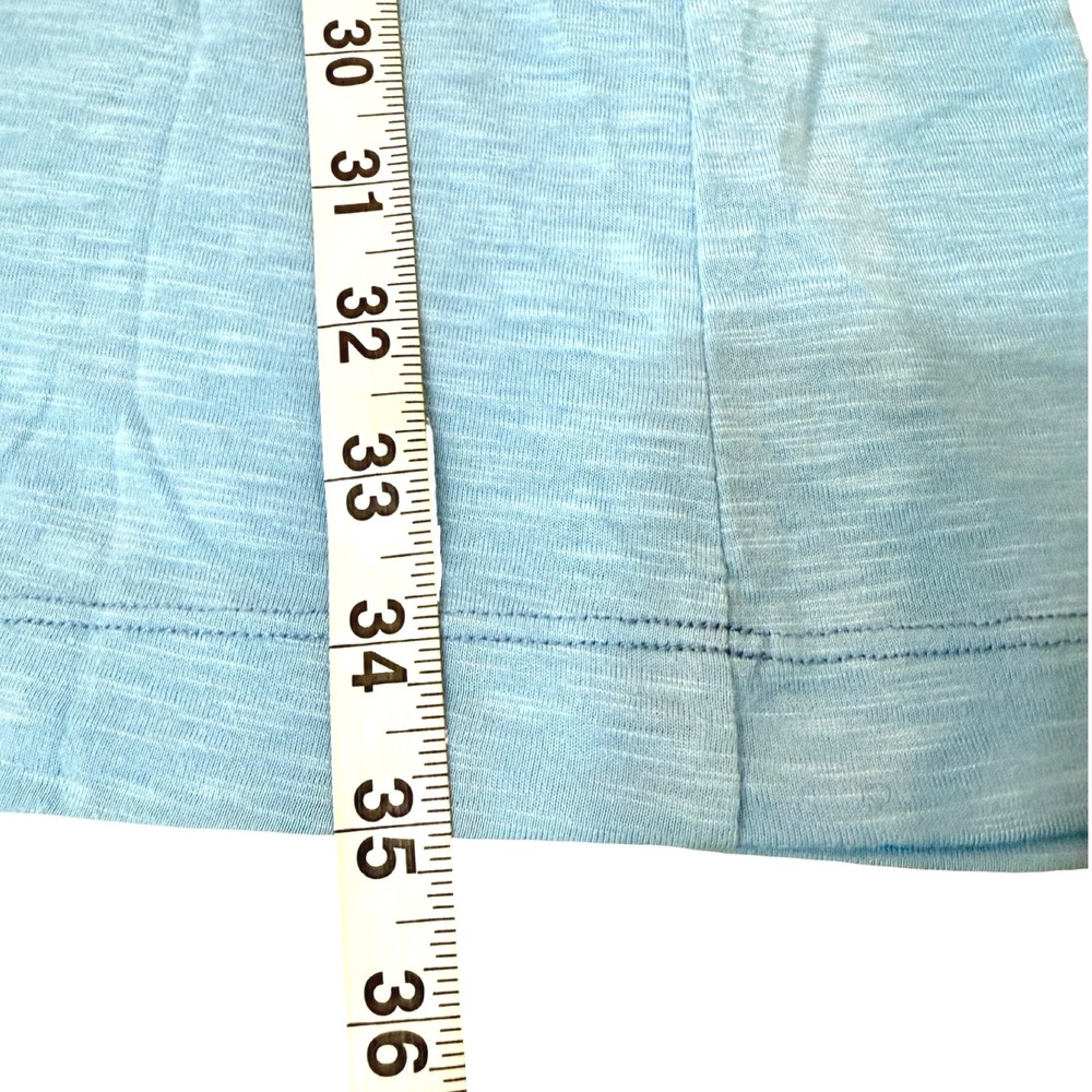 Becca Light Blue Sleeveless Mini Dress Open Back Casual Beach Cover Up Size L - Picture 8 of 8